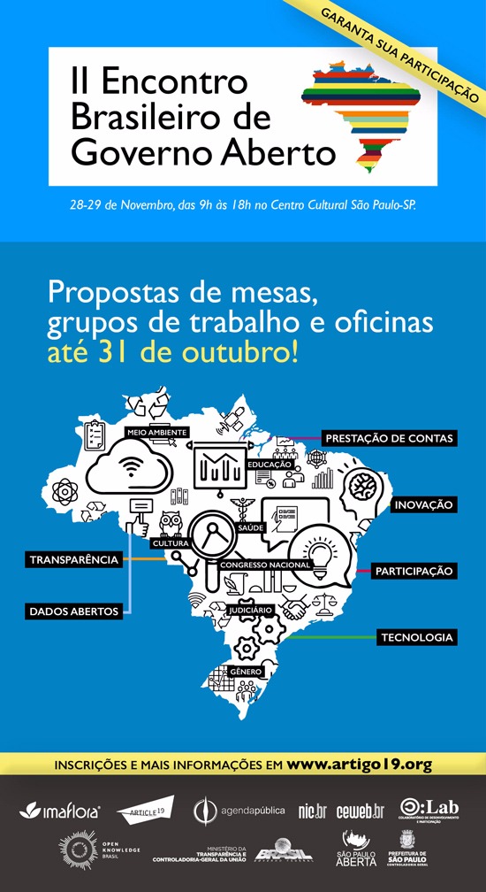 II Encontro Brasileiro de Governo Aberto acontece em novembro