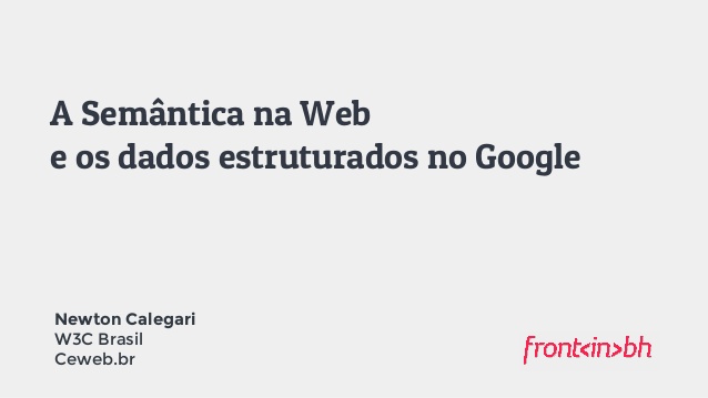 Web Semântica: utilizando dados estruturados na prática